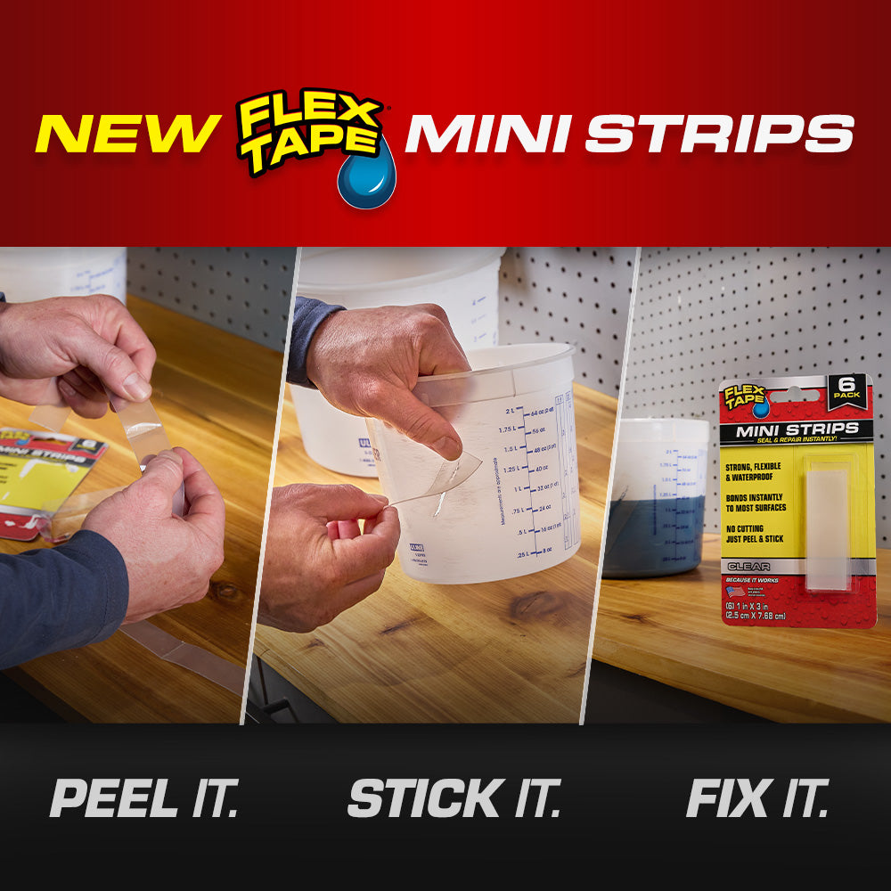 Flex Tape Mini Strips mobile banner