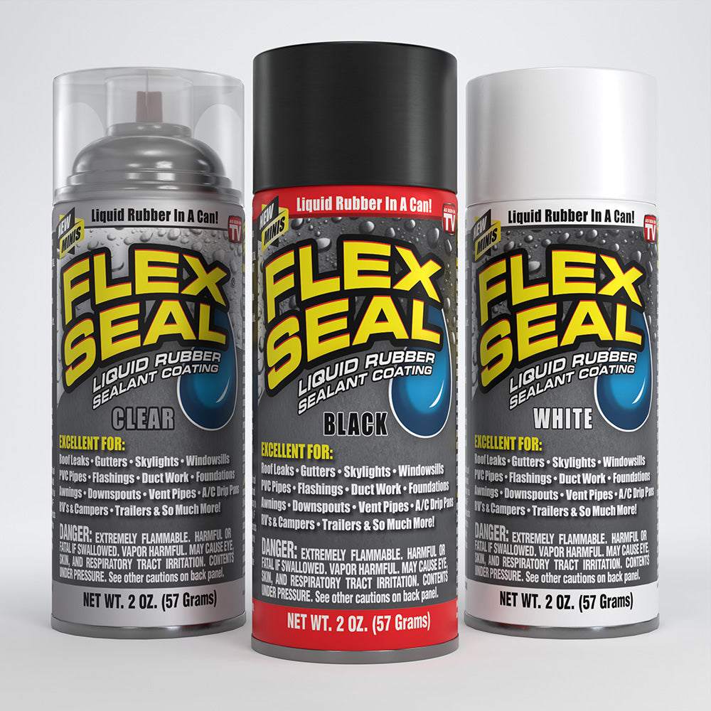 Flex Seal As Seen on TV Aerosol Liquid Rubber Sealant Coating, 14 oz, Black