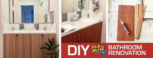 How To Update a Bathroom Vanity With Flex Glue