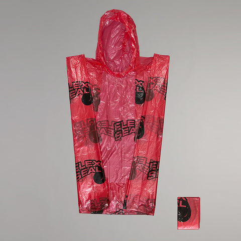 Red Flex Seal Rain Poncho