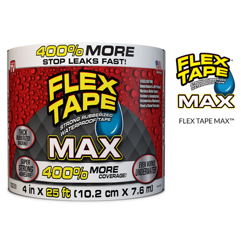 Flex Tape Clear Waterproof Rubberized Duct Tape 8-in x 5-ft in the